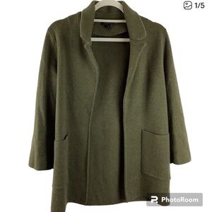 J.Crew Wool Open Front Sweater Blazer